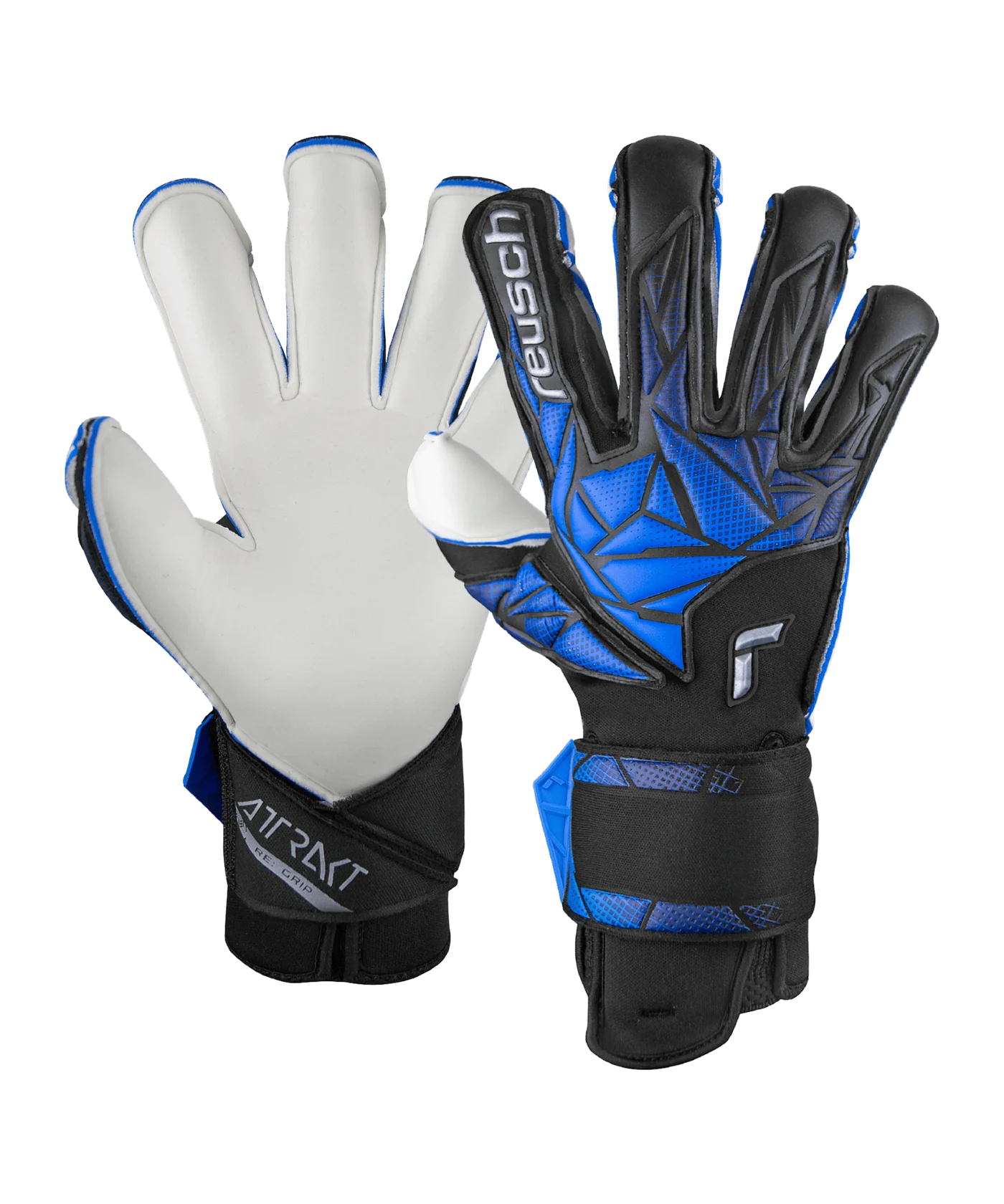 Reusch Attrakt Re:Grip TW-Handschuhe Schwarz Blau F7737