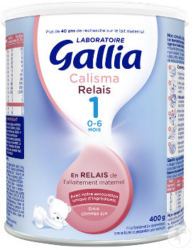 Gallia Calisma Relais 1 Lait En Poudre 1er Âge 0-6 Mois Boîte 400g