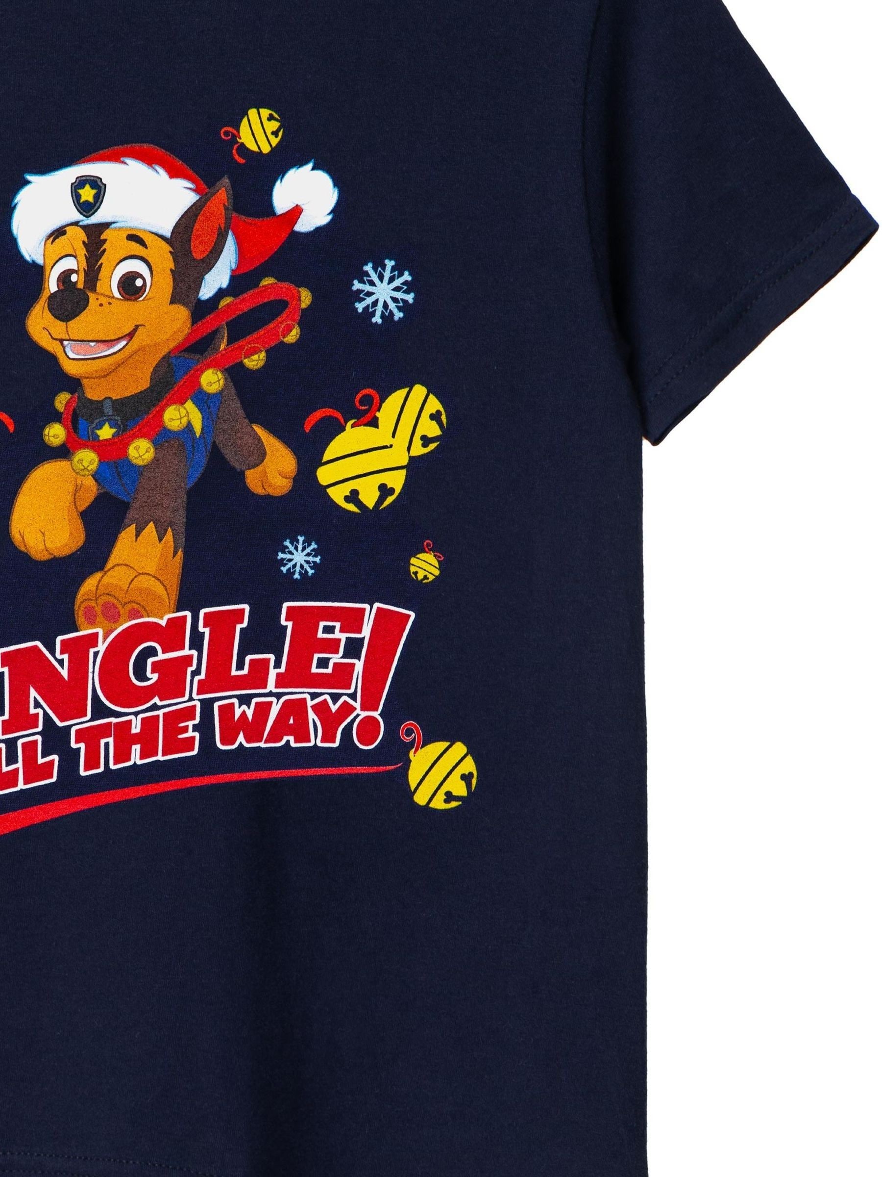 Blauw Paw Patrol - Vanilla Underground kerstshirt voor jongens van 100% katoen
