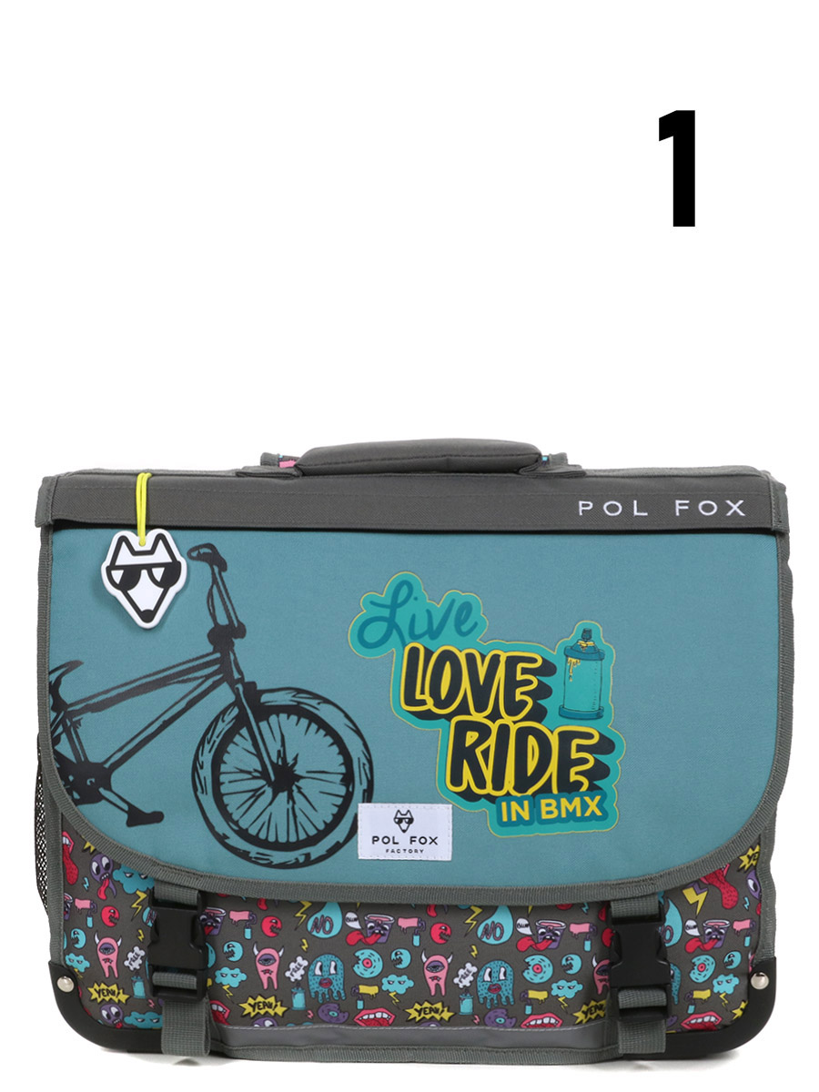 Cartable RÀversible Pol Fox Rider 41 cm