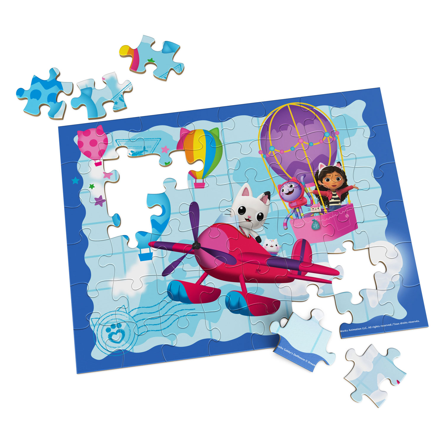 Gabby's Poppenhuis Houten Puzzel, 24st.