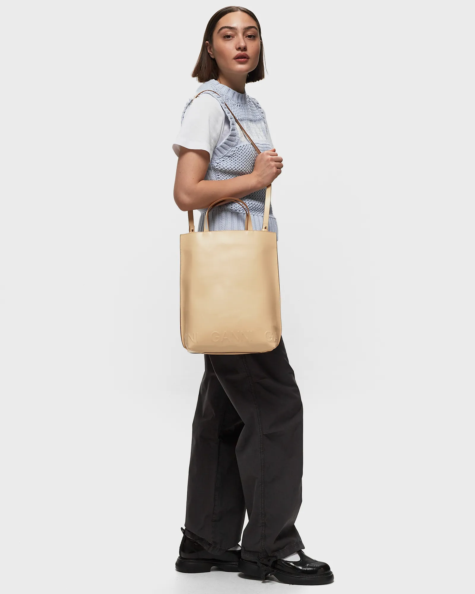 Ganni Banner Medium Tote