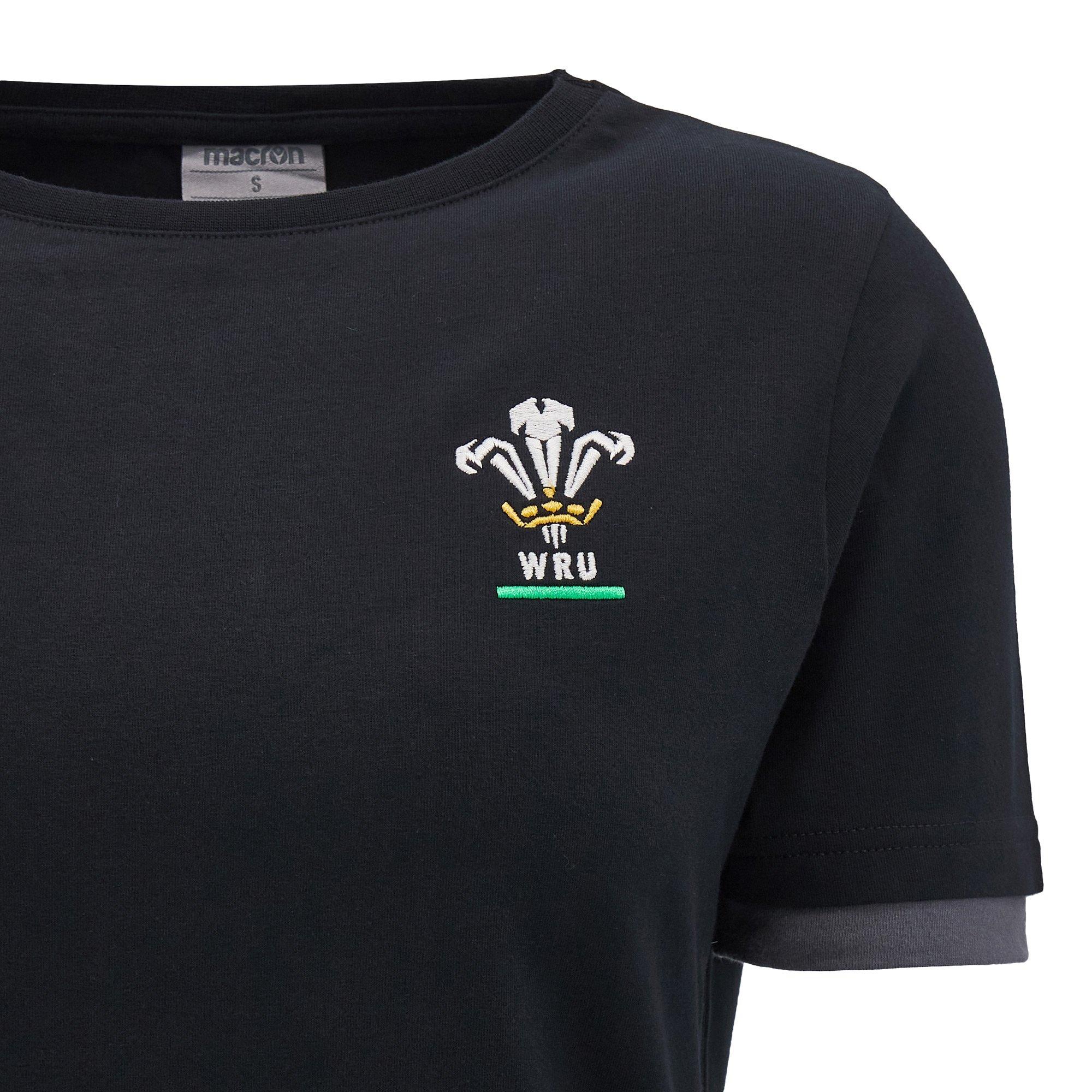 Macron Wales Rugby Union Travel T Shirt 2024 Womens