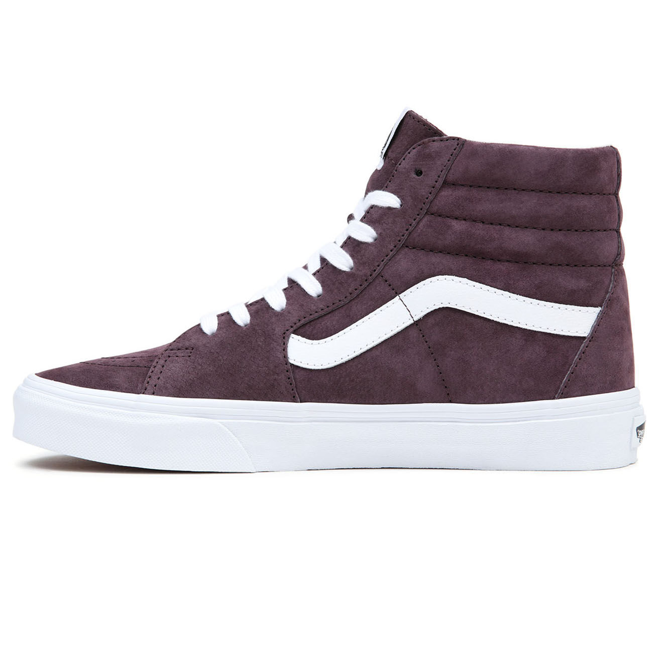 Vans Sneakers en Velours de Cuir SK8-Hi pourpre