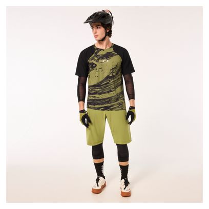 Maillot Manches Courtes Oakley Seeker Airline Vert