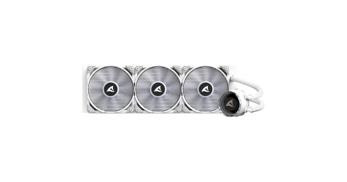 SharkoonS90 RGB White waterkoeling  (Wit, 4-pins PWM fan-connector)