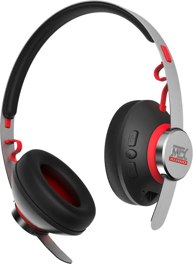 MTX iX3BT Noir et rouge Casques Bluetooth