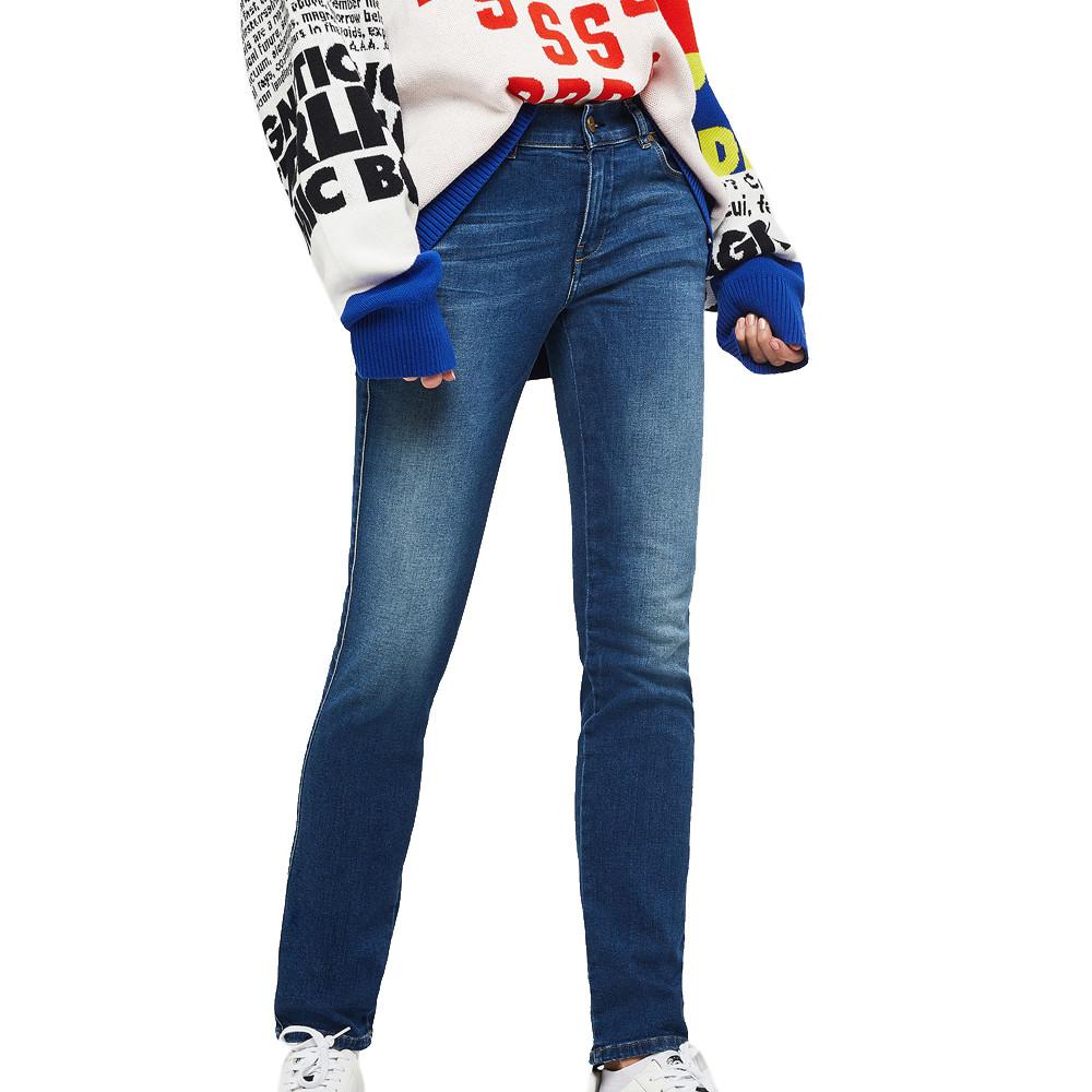 Diesel Jean Slim Bleu denim Femme Diesel Sandy