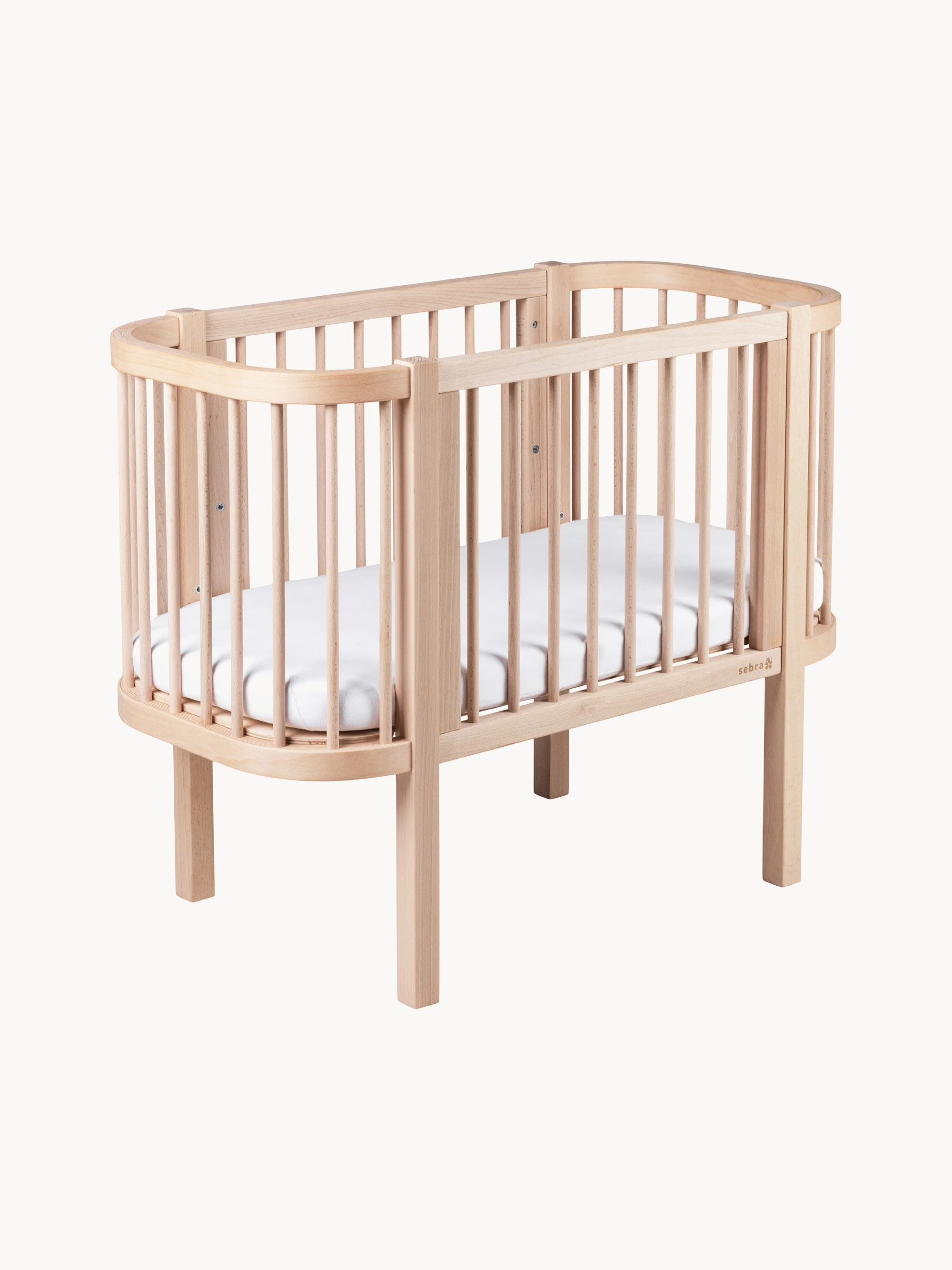 Babybedje Nighty van beukenhout, 91 x H 80 cm