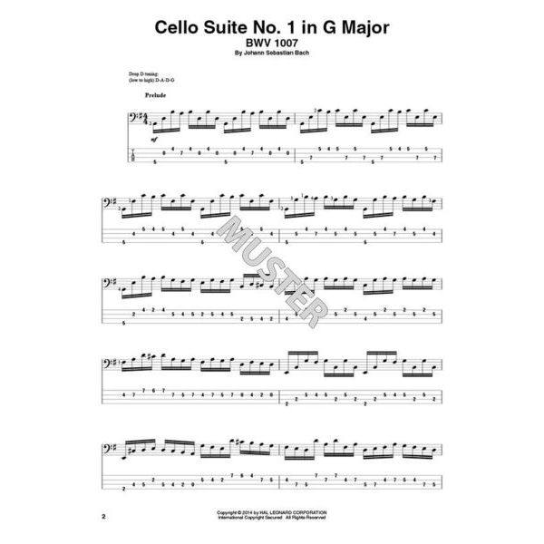 Hal Leonard Bach Cello Suites E-Bass