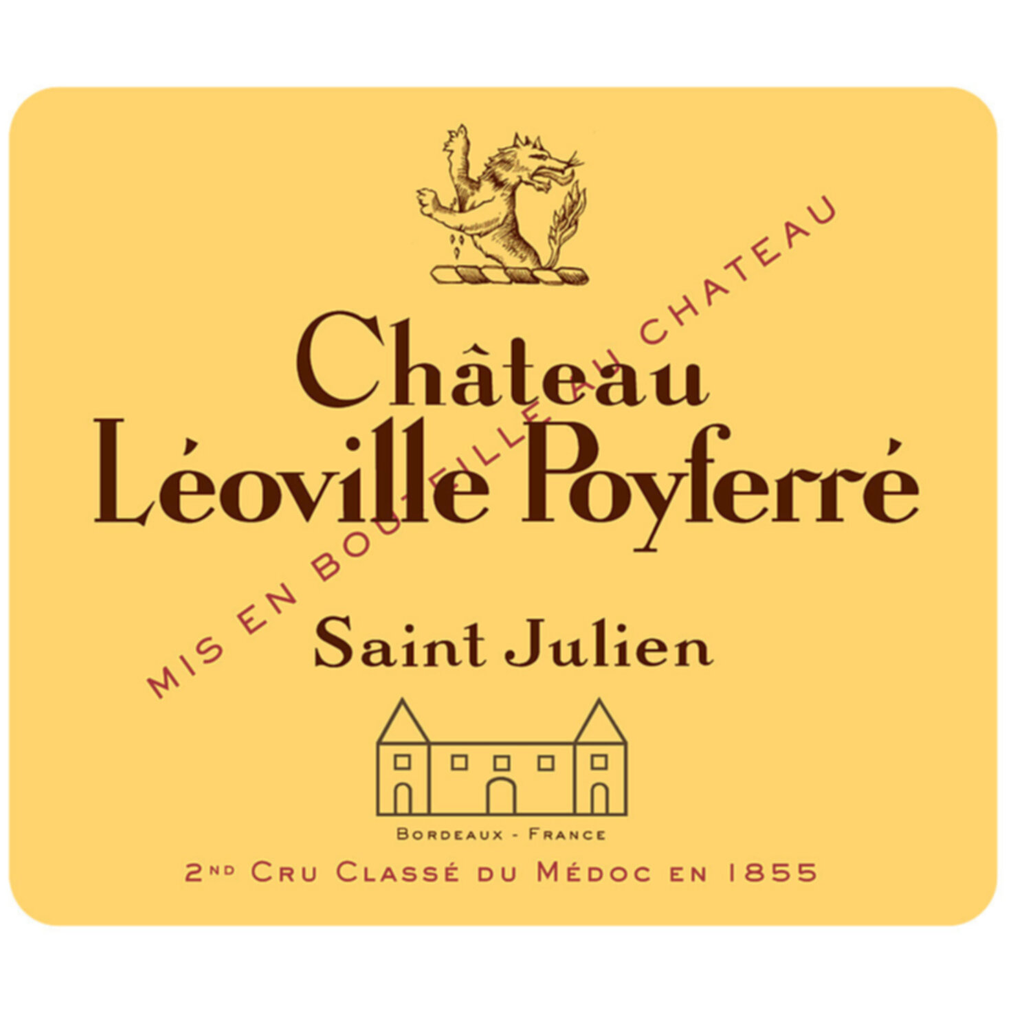 Château Léoville-Poyferré Saint-Julien AC 2ème Cru Classé 6x 75cl -6x 75cl