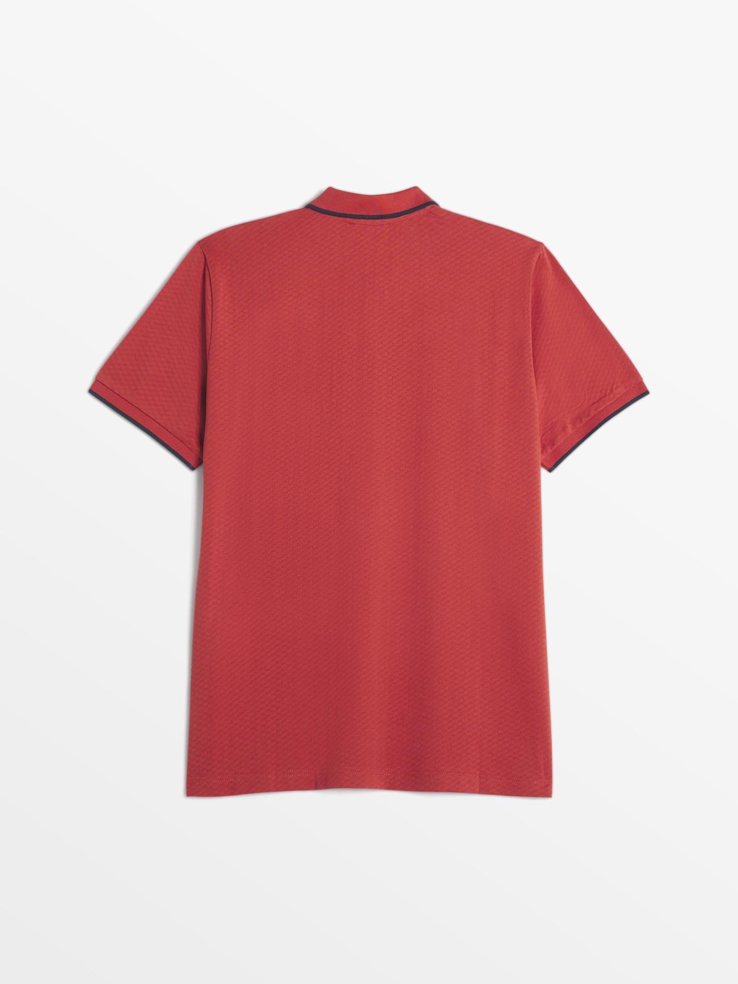 Polo Homme Manches Courtes Rouge