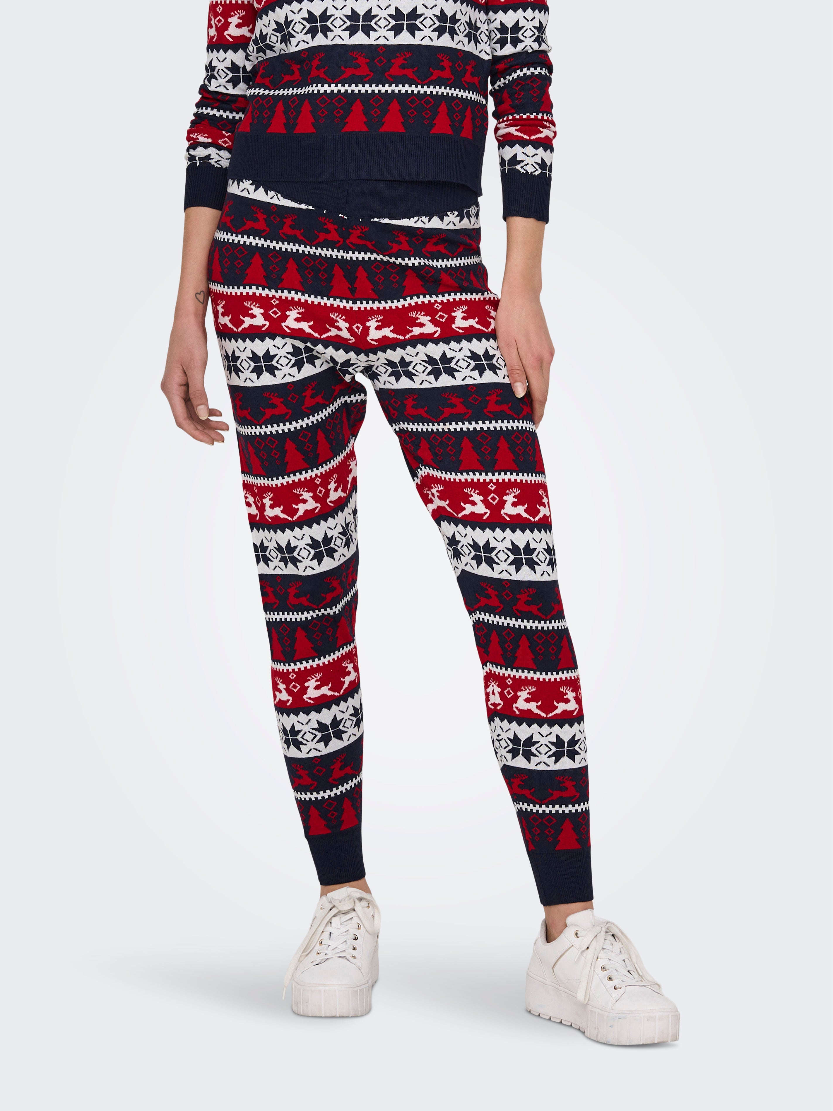 ONLXMAS Mittlere Taille Slim Fit Leggings Night Sky