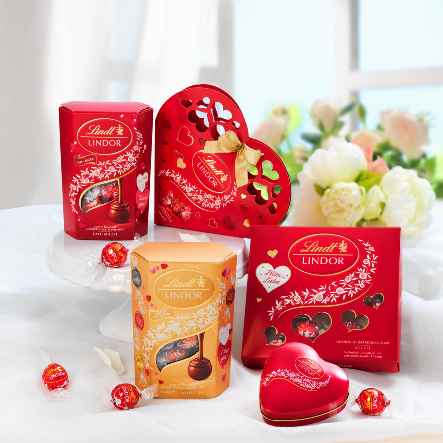 Lindt Lindor Milch Herzdose