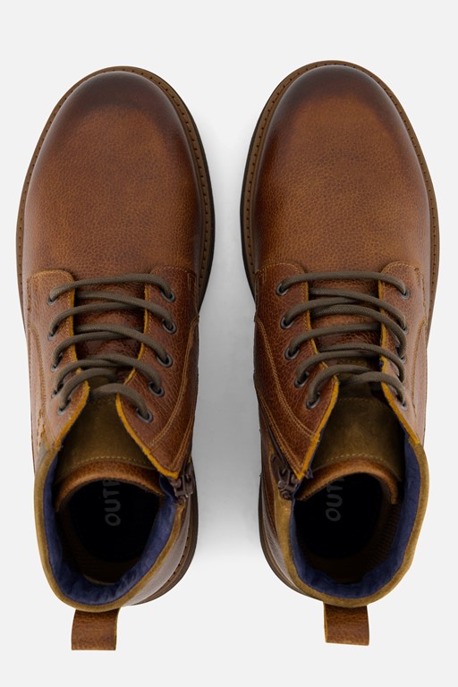 Outfielder Veterboots bruin Leer
