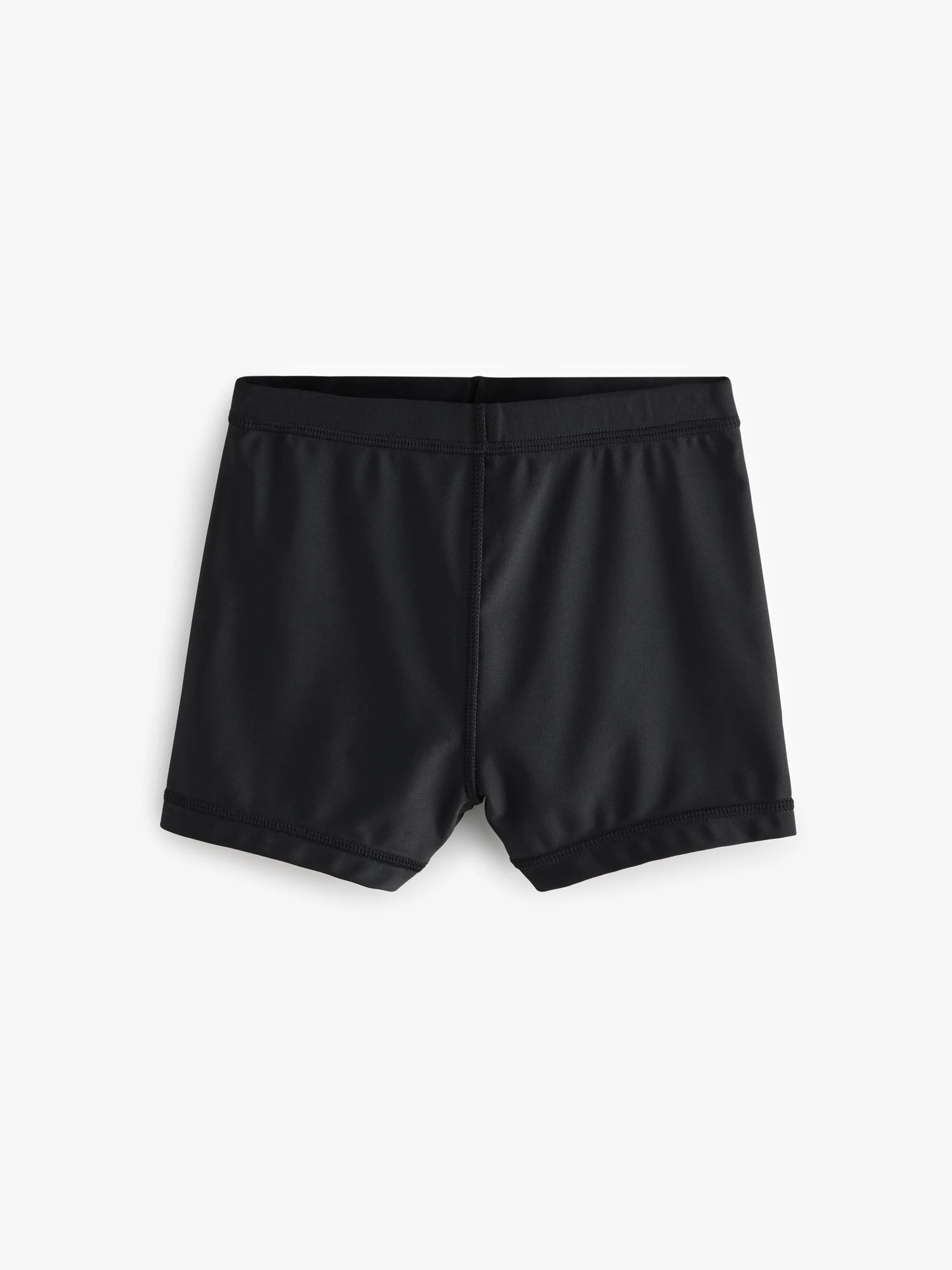 Zwart - Stretch zwemshorts (3-16 jr)