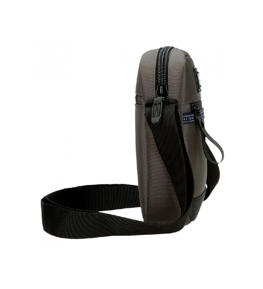 Bolsa de ombro média Pepe Jeans Iron, cinza