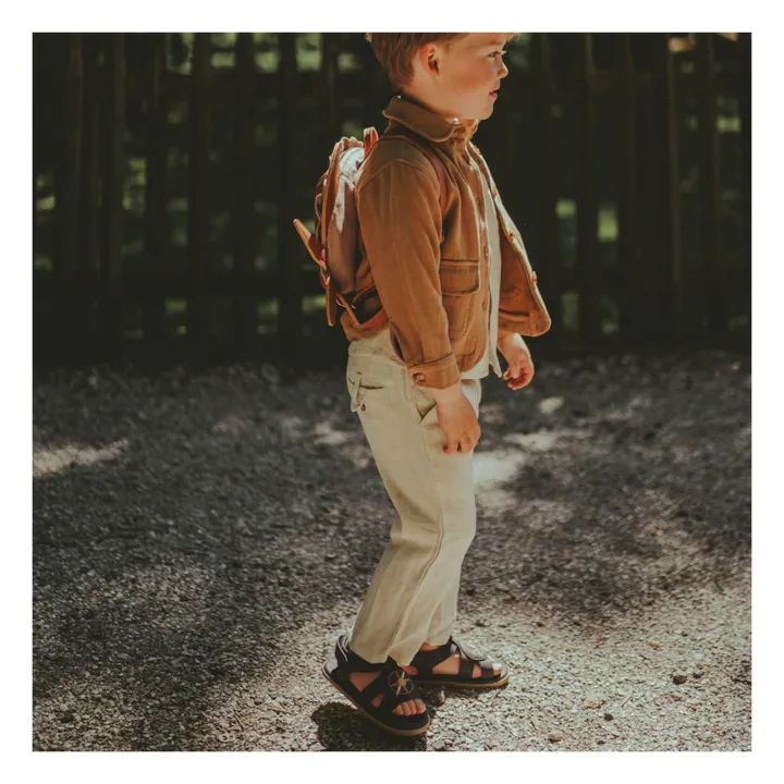 Donsje Pantalon Dado en Lin | Sable