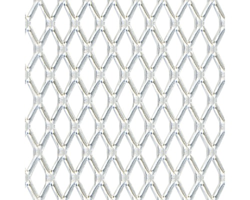 Uitgerekt metaalplaat, aluminium, zilver, 250x500x1,6 mm
