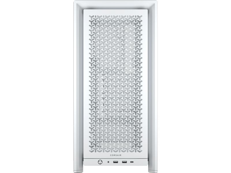 Corsair PC-Gehäuse Frame 4000D Weiss Midi Tower-Gehäuse mit Seitenfenster