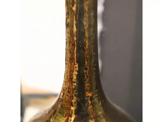 Vase en céramique doré 23.5 x 51 cm
