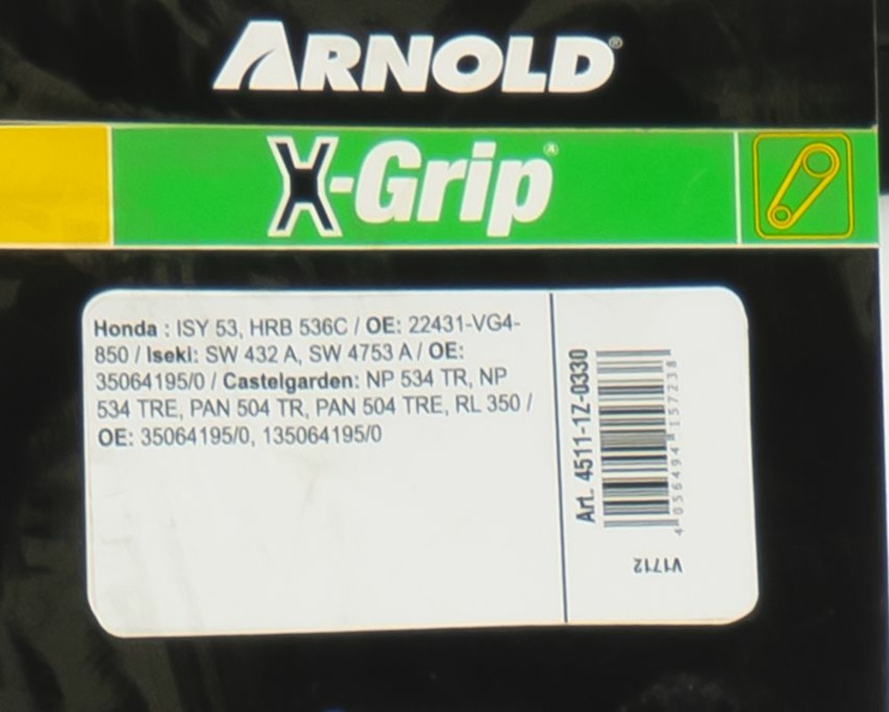Courroie trapézoïdale x-grip v de type z 33