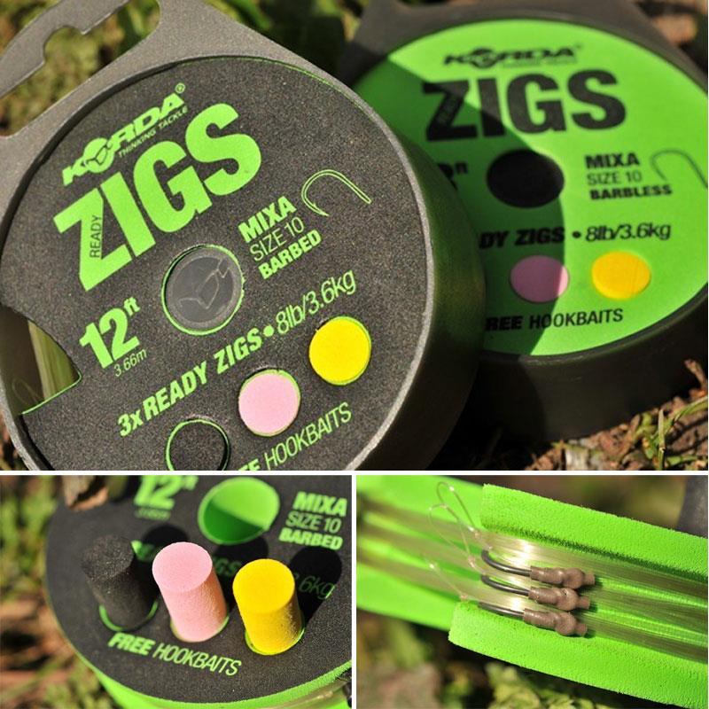 Bas De Ligne Monte Carpe Korda Ready Tied Zigs