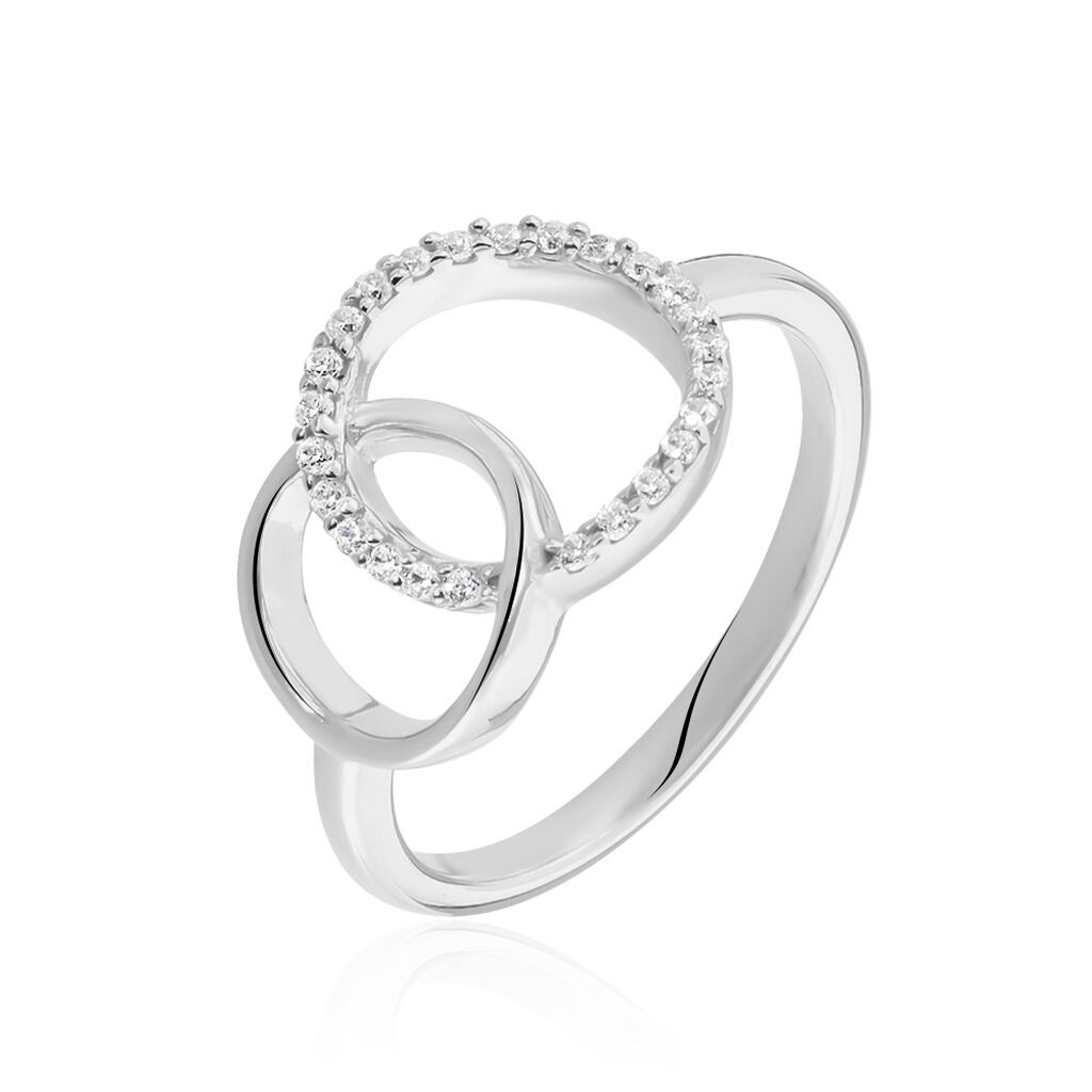 Bague Isabel Argent Blanc Oxyde De Zirconium
