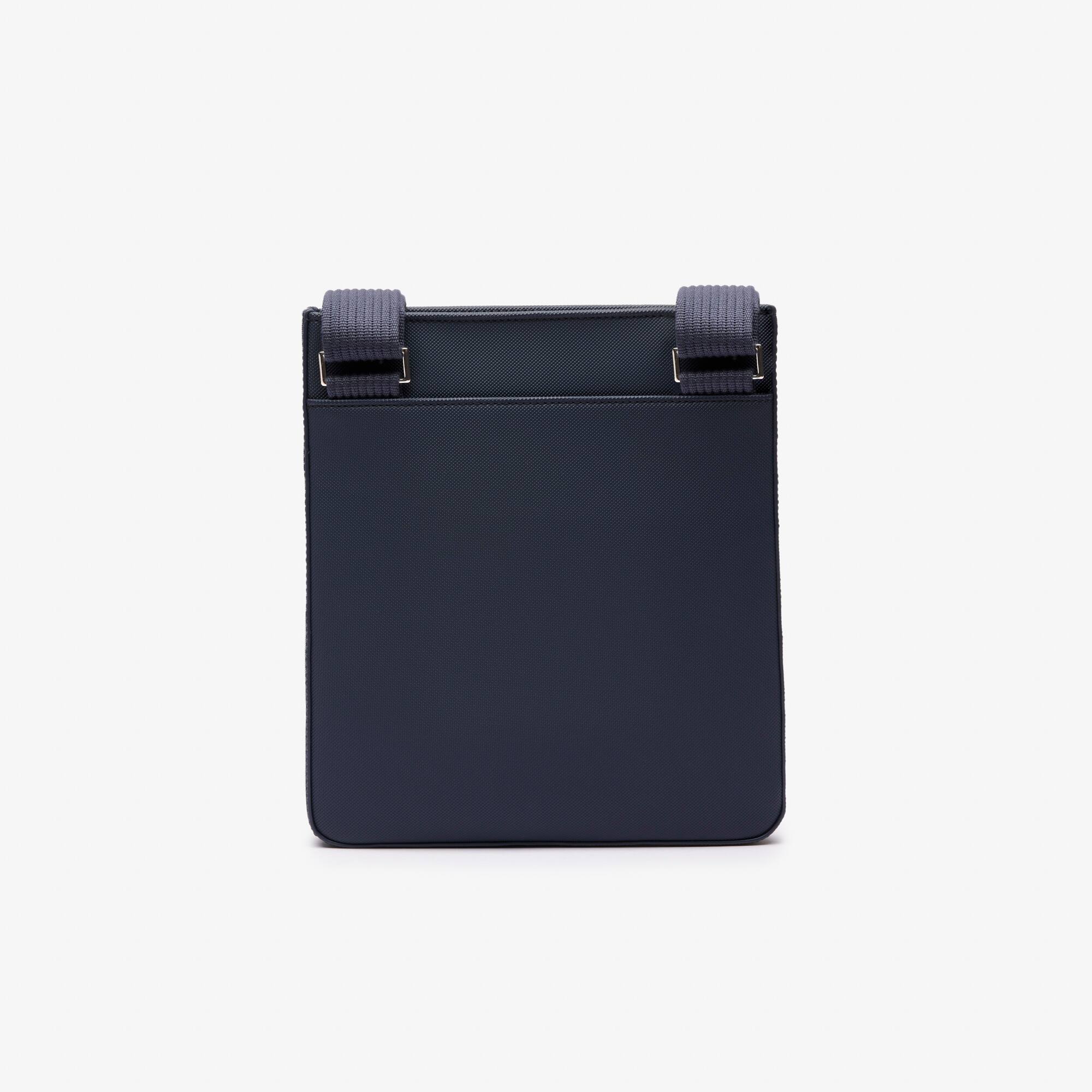 Sacoche plate Men's Classic effet petit piqué Sacoches & Pochettes - Bleu - Lacoste - Homme