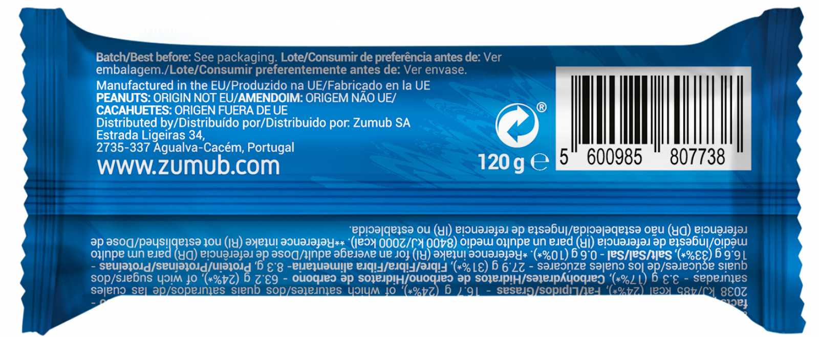 Zumub Flapjack 120 gramas