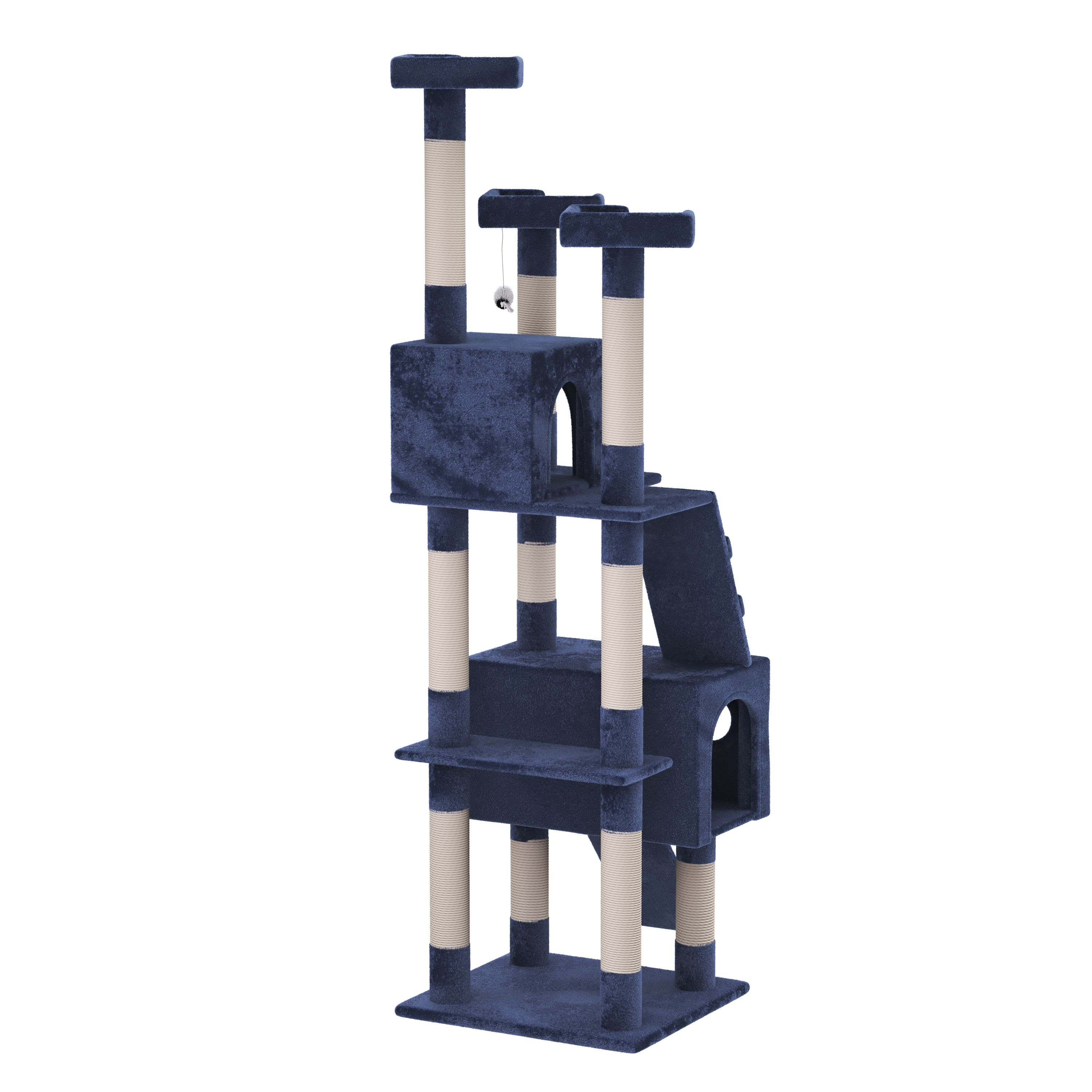 Katzenbaum MAX 182 cm dunkelblau