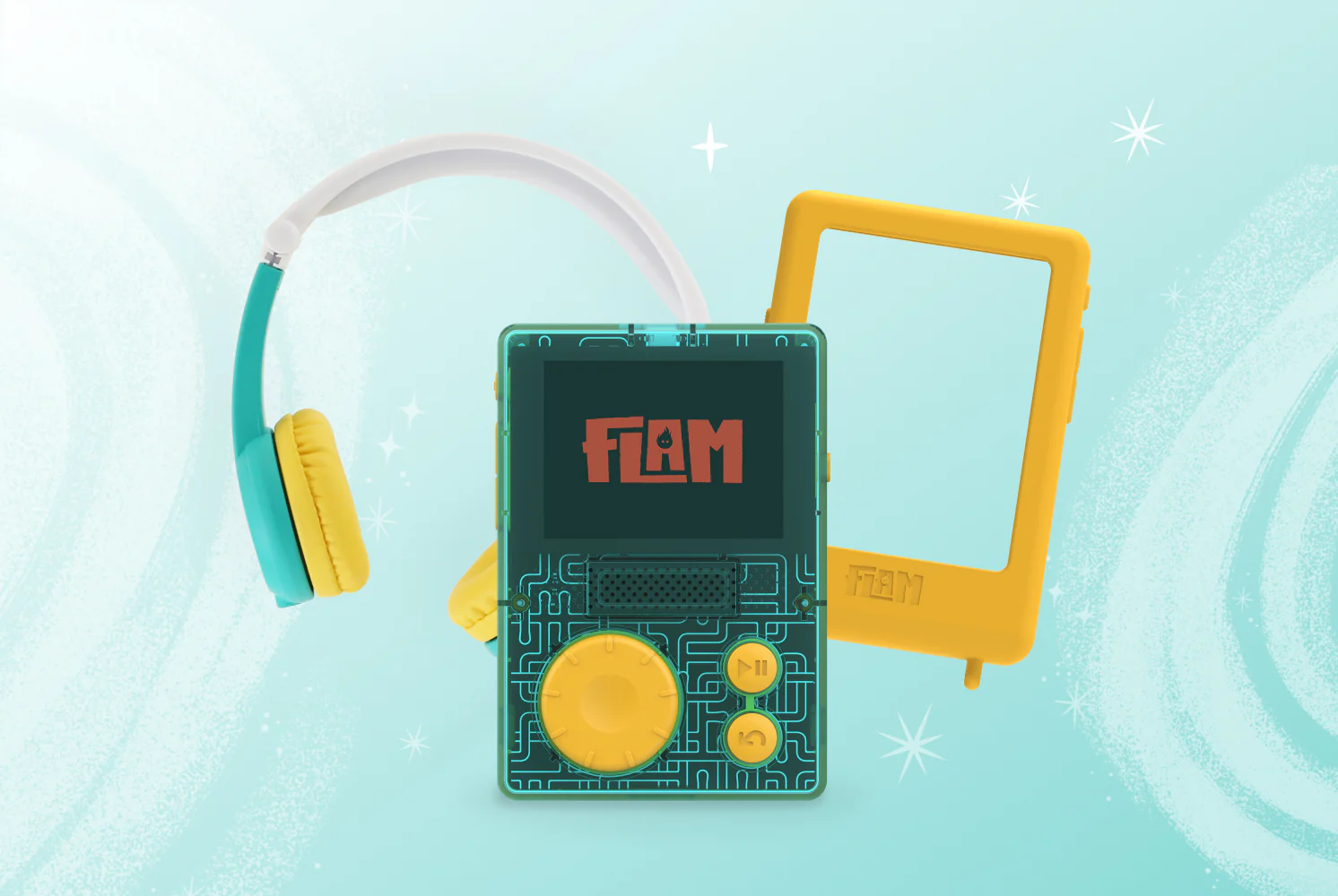 Pack - FLAM + Coque Jaune + Casque