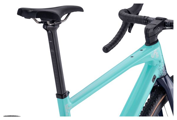 Vélo de Gravel BMC URS 01 Three Sram Force eTap AXS / X0 Eagle AXS 12V 700 mm Bleu Vert Minty Aqua 2024