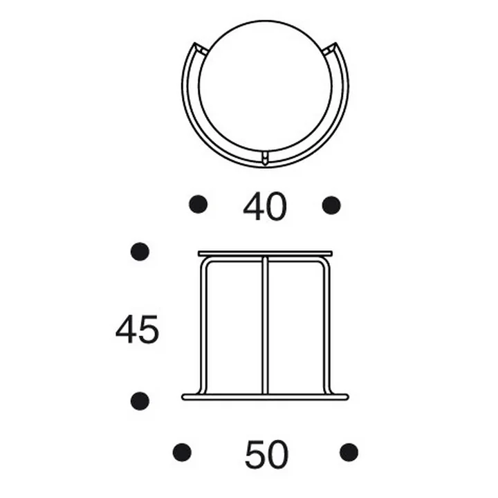 Artek - Side Table 606, schwarz