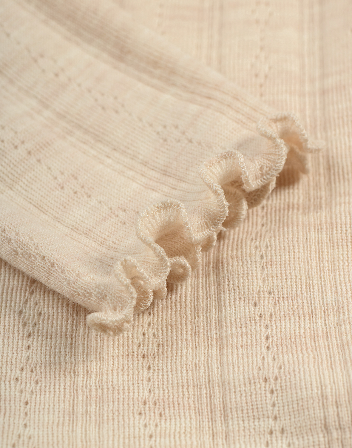 Pointelle legging van merinowol voor kinderen