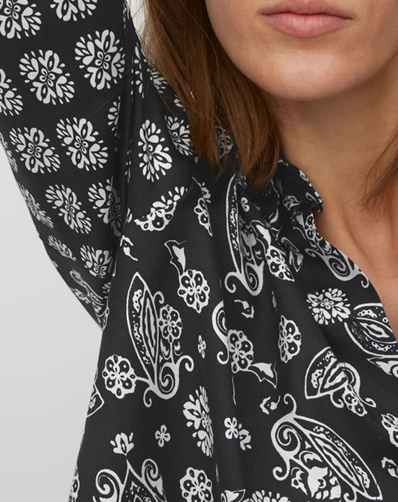 Marc O'Polo Chemise en Soie mélangée fluide noire