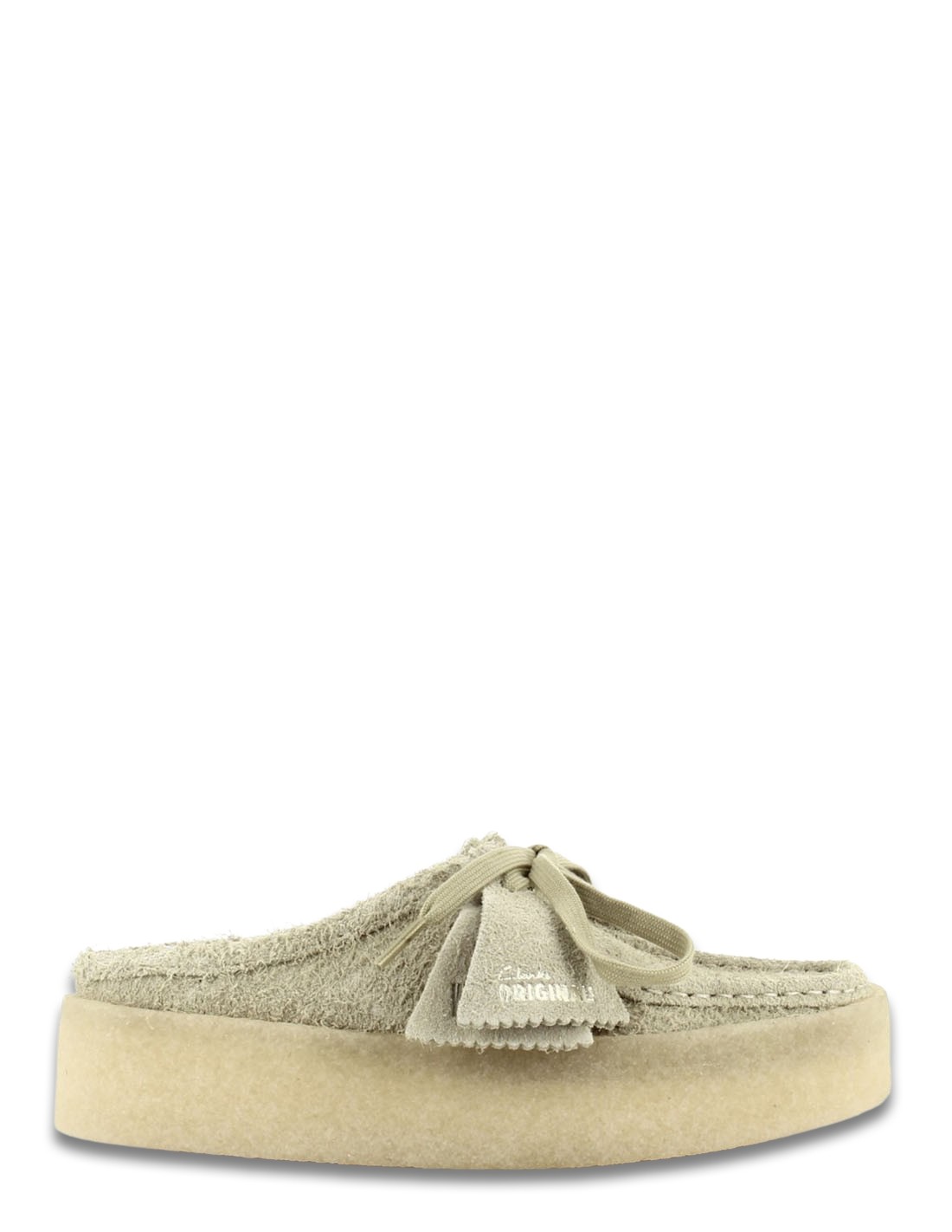 clarks Sabots Femme Wallabee Cup Lo Light Maple Suede