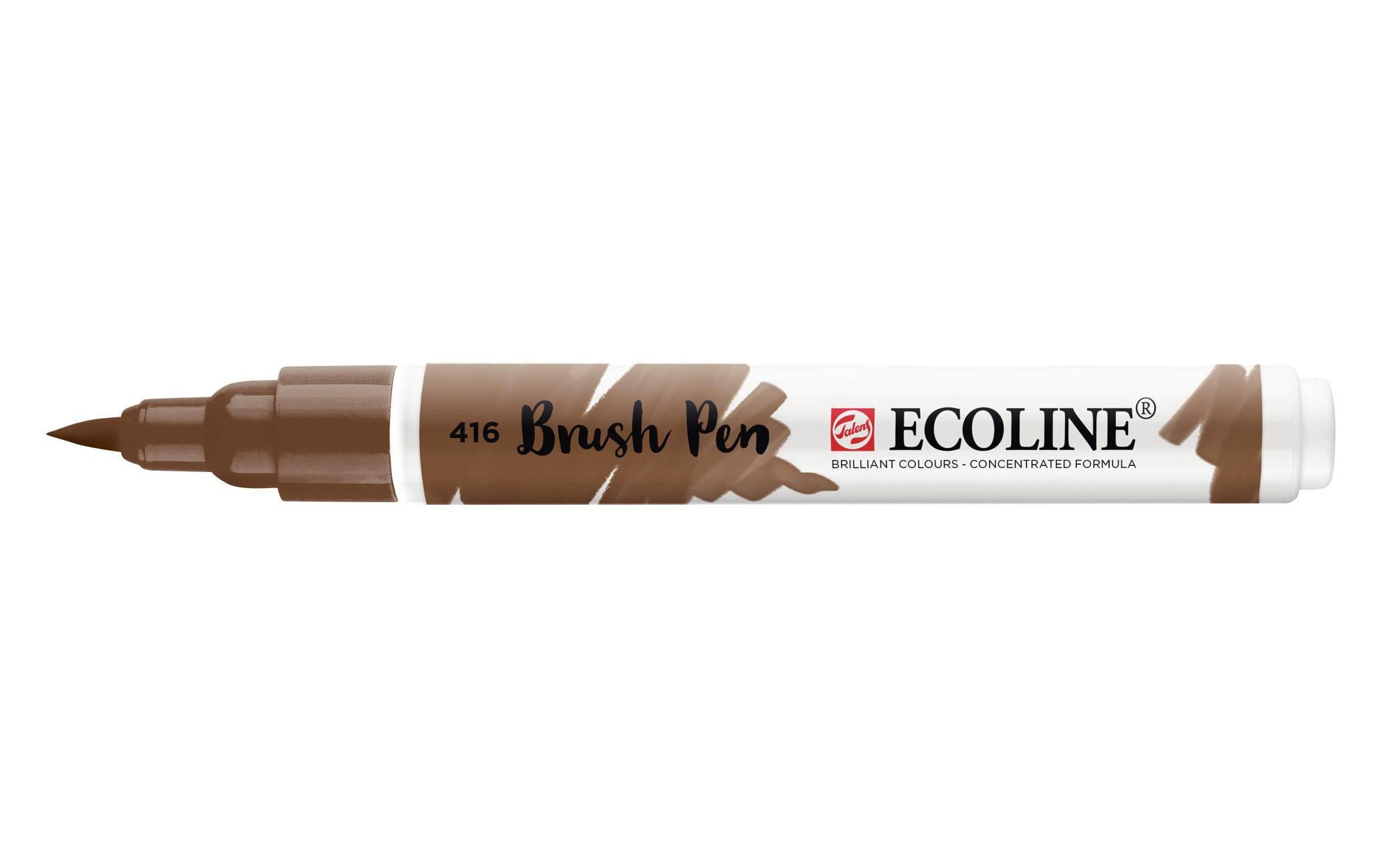 Brushpen Ecoline SepiaFlüssige Wasserfarbe im praktischen Brush Pen