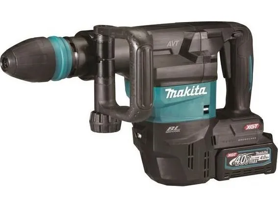 Makita XGT HM001GM201 - Roterende hammer - ledningfri - SDS-max - 9.4 Joule - 2 batterier - 40 V