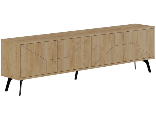 CONCEPT1 - Meuble TV Dune - Chêne 180 x 50 x 29,6