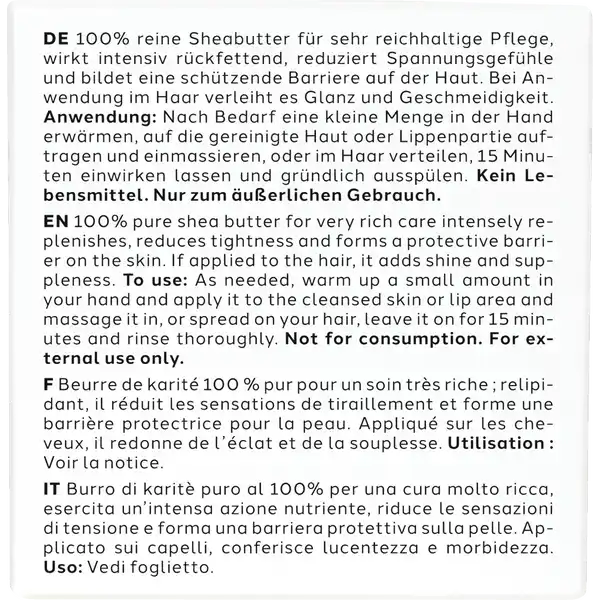 100% Reine Sheabutter
