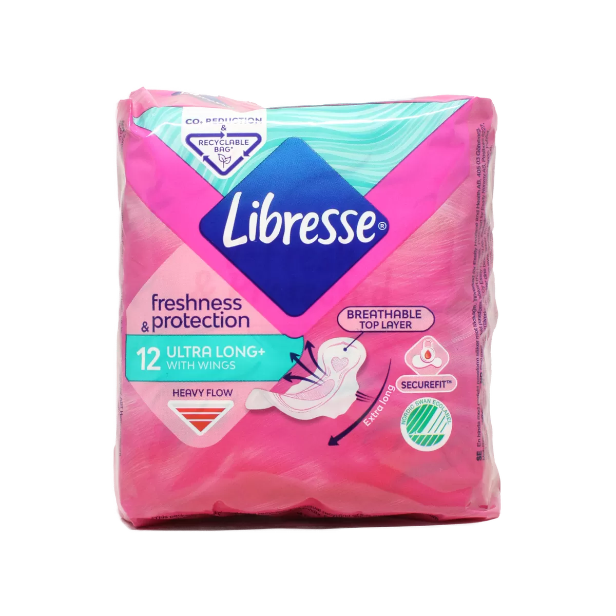 Libresse Freshness & Protection Ultra Long  - 12 stk