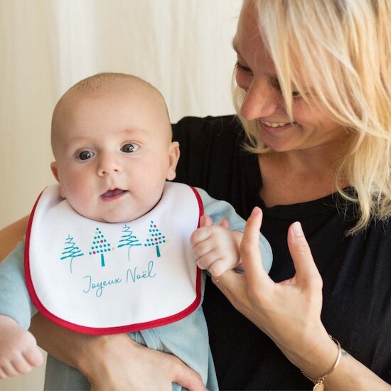 Lot de 2 bavoirs de Noël - 1er âge   de               Trois Kilos Sept