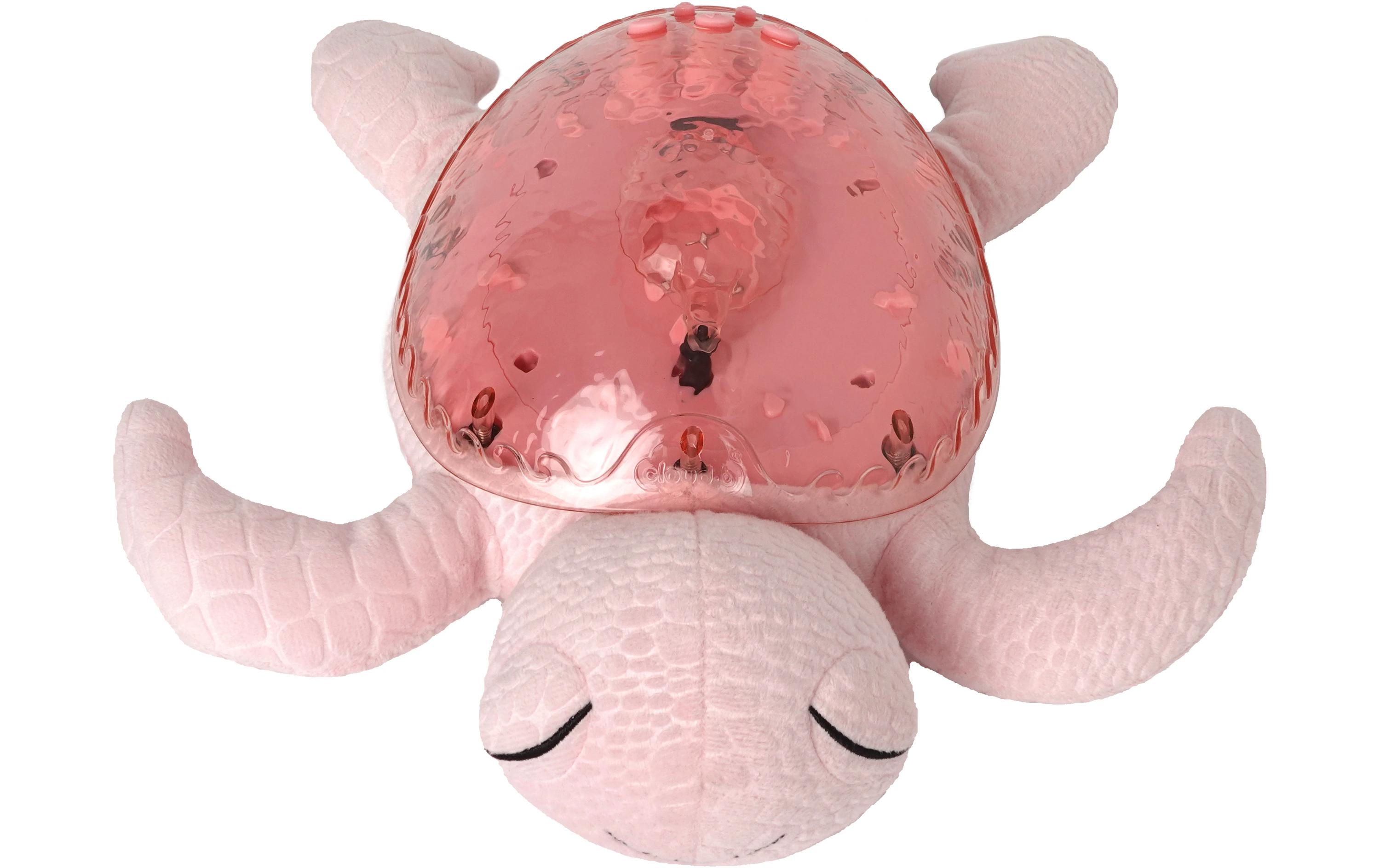 Nachtlicht Projektor Tranquil Turtle PinkMusikalische Schildkröte mit wiederaufladbarem Akku