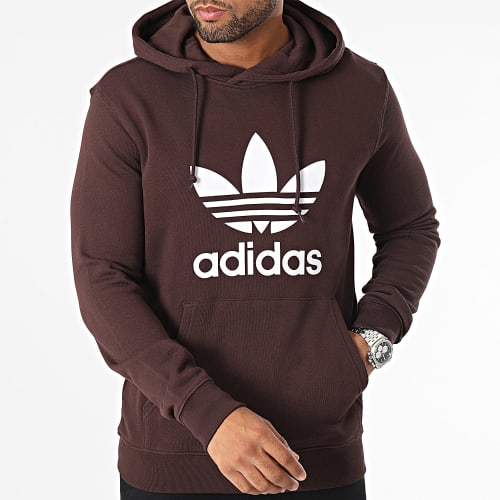 Sweat Capuche Trefoil IM4499 Marron