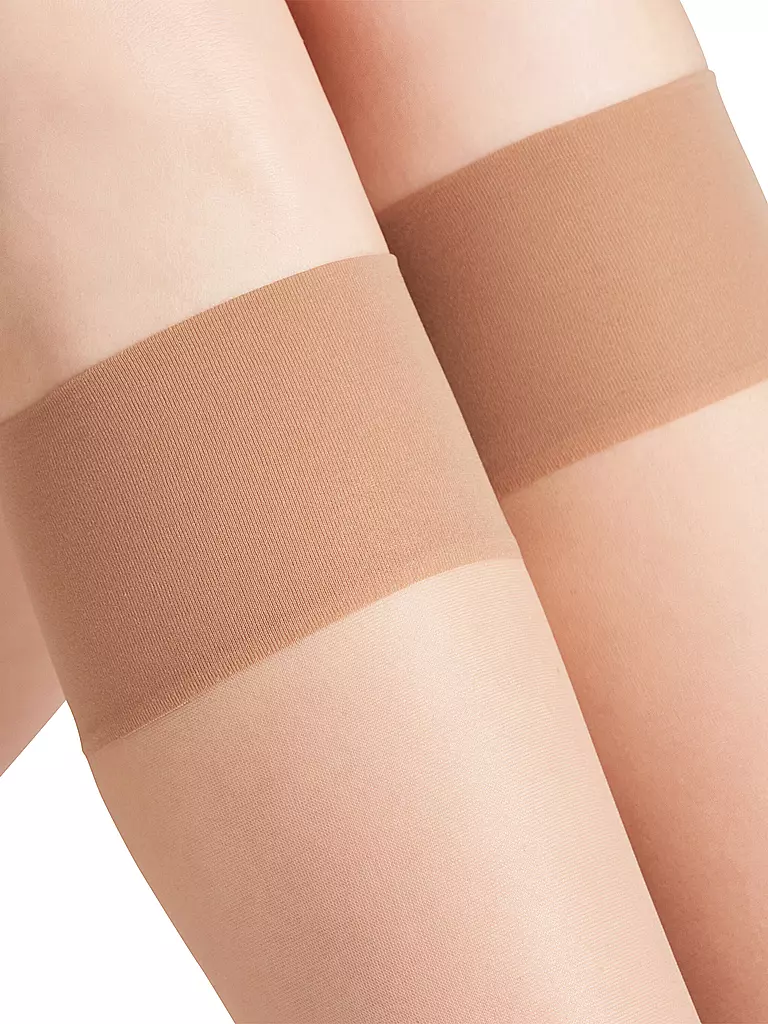 FALKE Kniestrümpfe Seidenglatt 15 DEN cocoon beige
