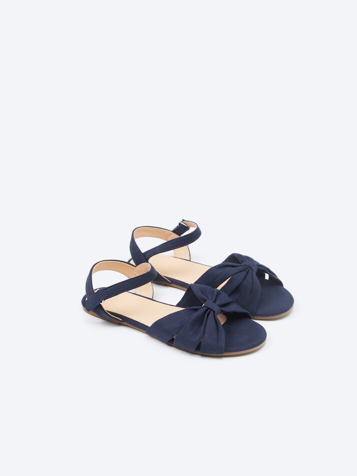 Sandália com nó - Azul marinho