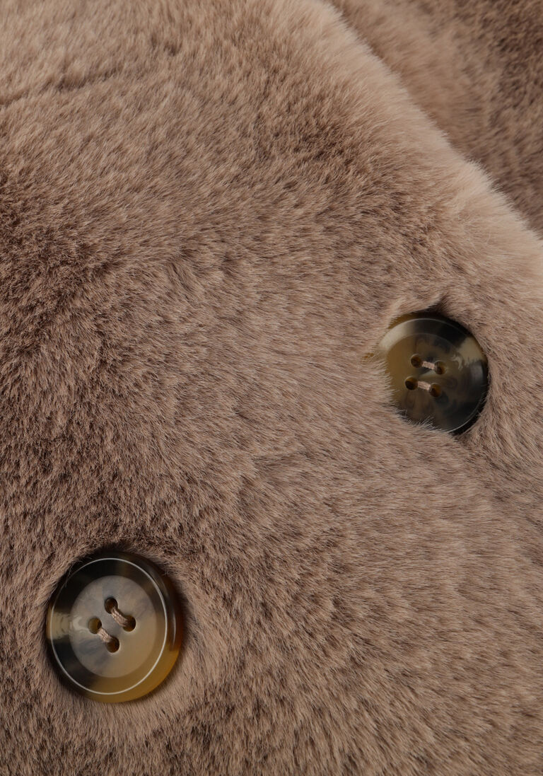 beige ibana faux fur jas camia