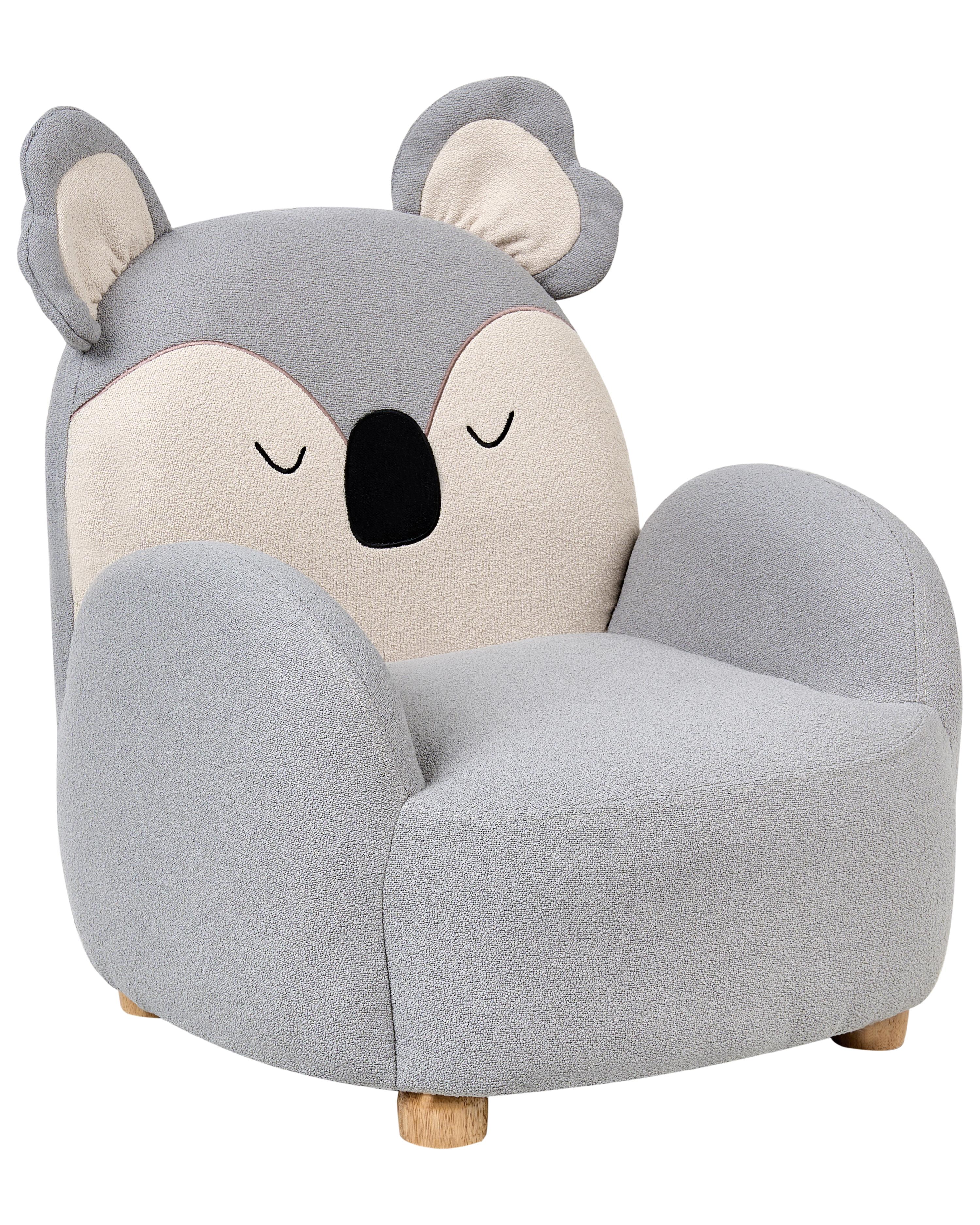 Kinderfauteuil Koala HERVIK Stof Grijs