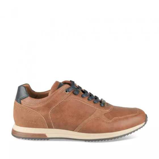 Baskets COGNAC DENIM SIDE